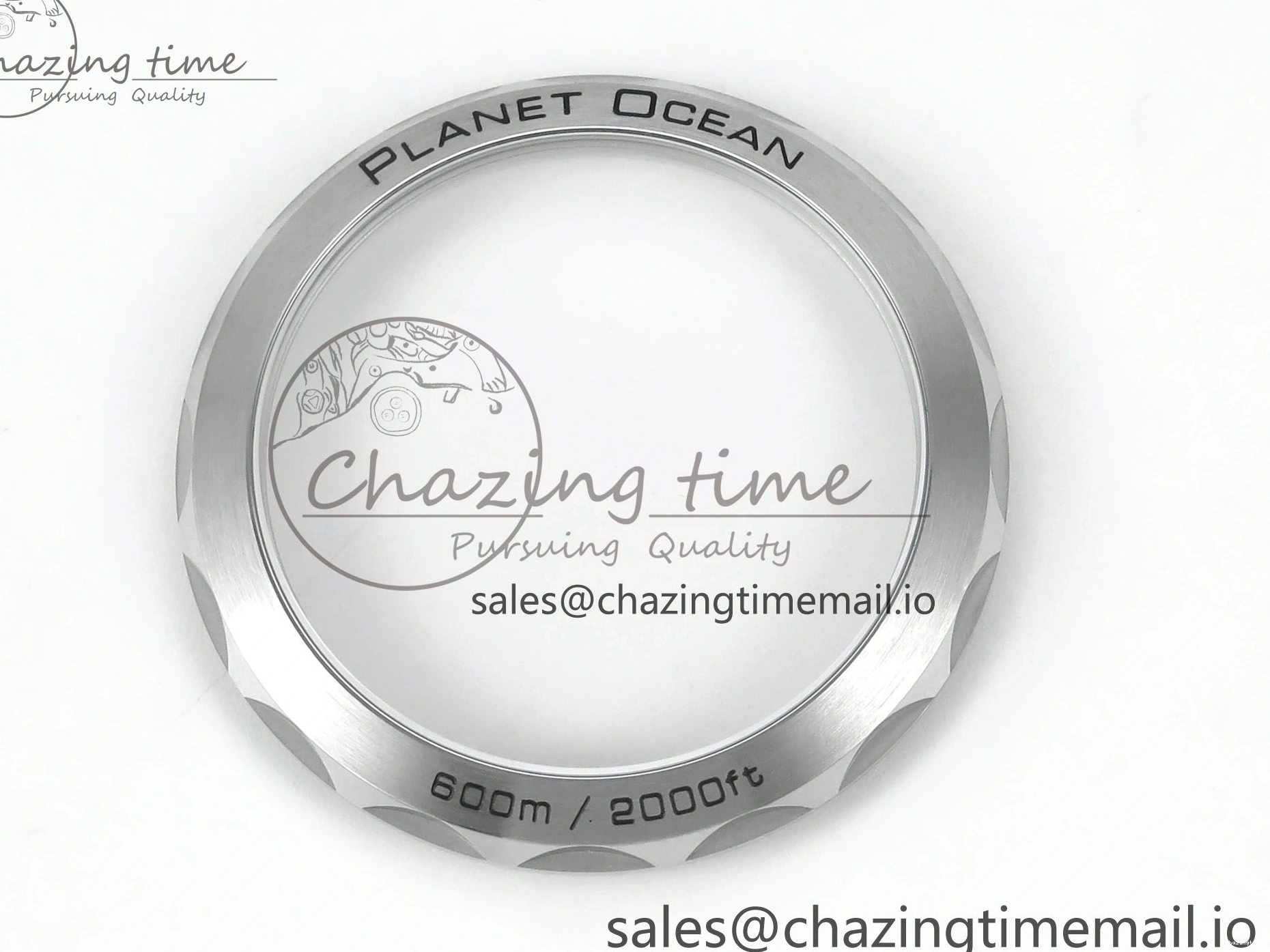 0407 Planet Ocean Master Chronometer 600M 45.5mm SS SCF 1:1 Best Edition Blue Bezel Blue Dial on SS Bracelet A9900 Super Clone Lightweight 7676